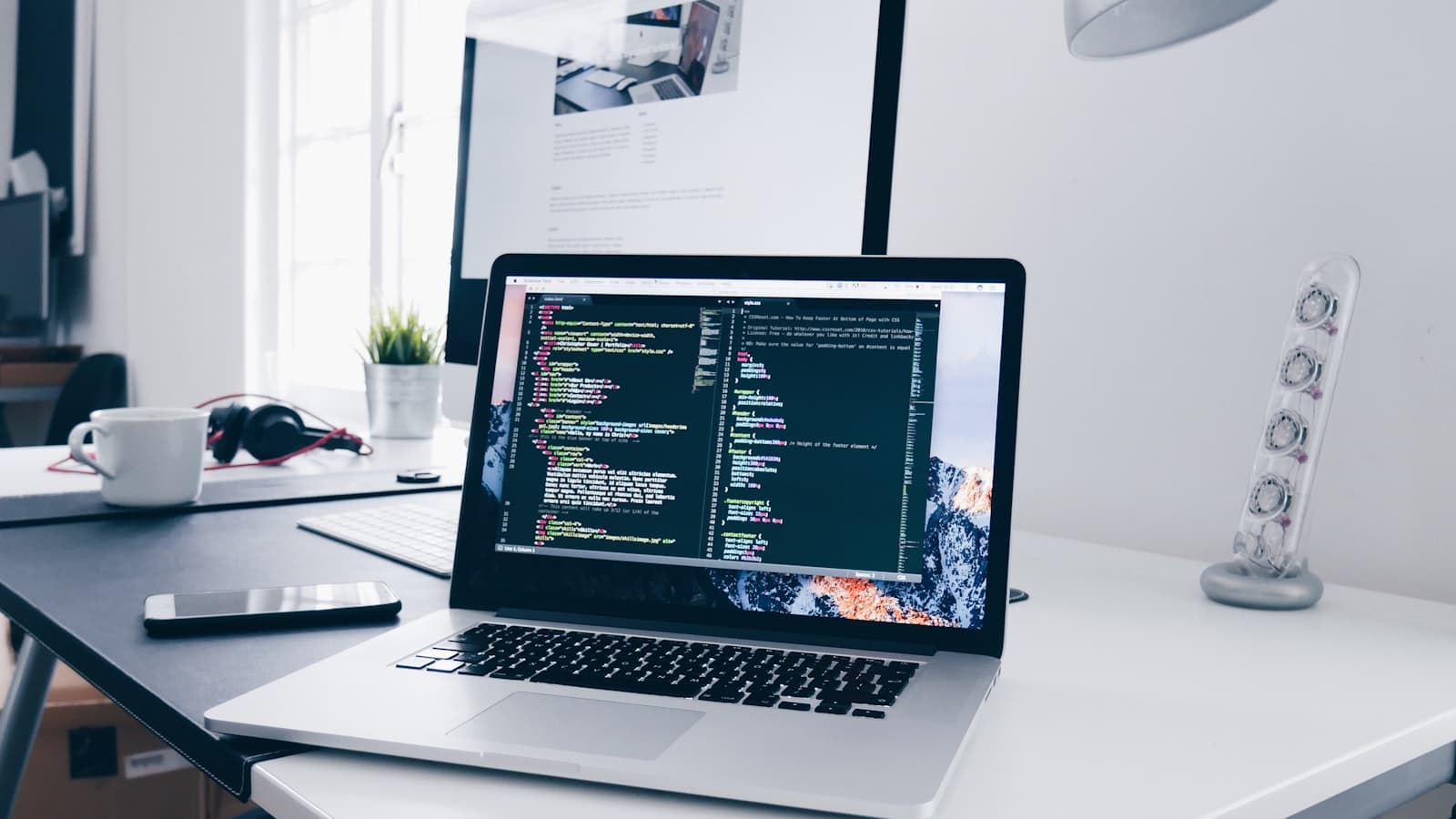 Laptop open on a desk for website conversion and performance work