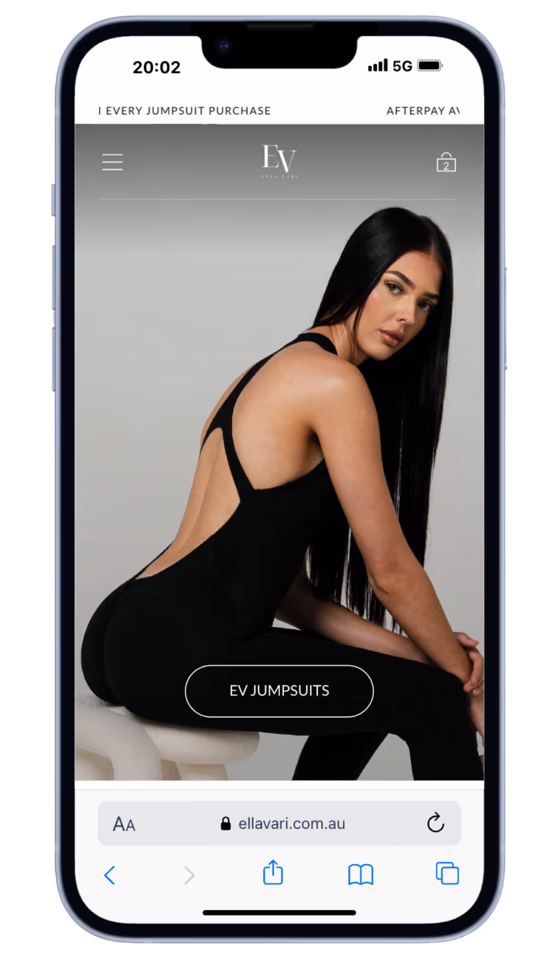 Ella Vari mobile website