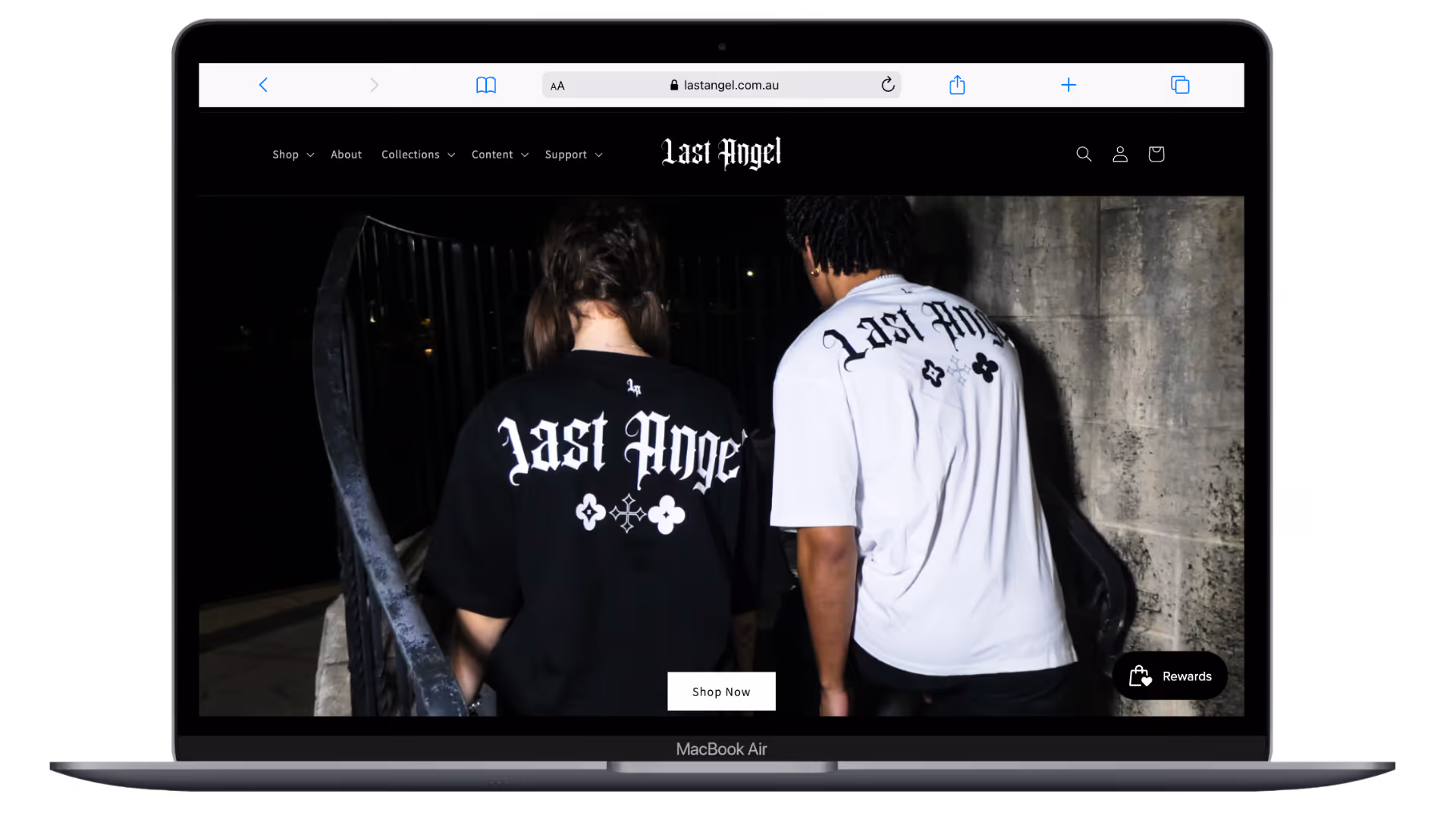 Last Angel desktop website