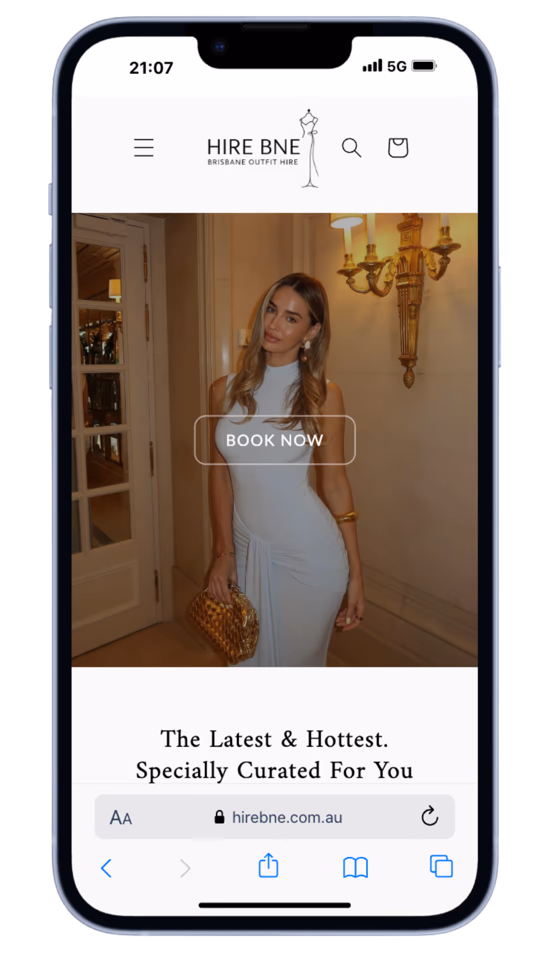 Hire BNE mobile website