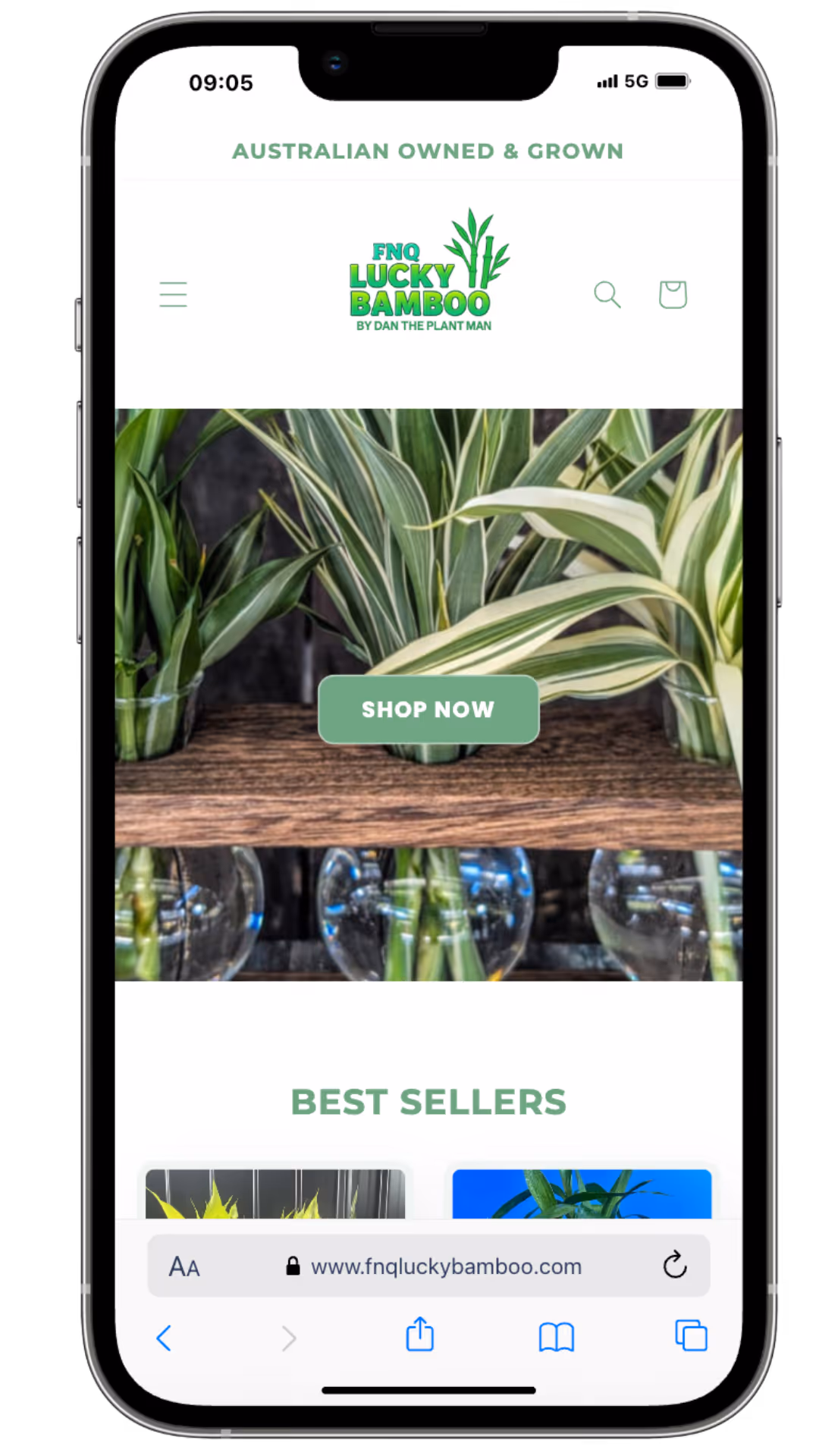 Lucky Bamboo mobile website